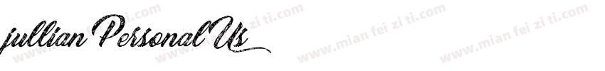 jullian Personal Us字体转换